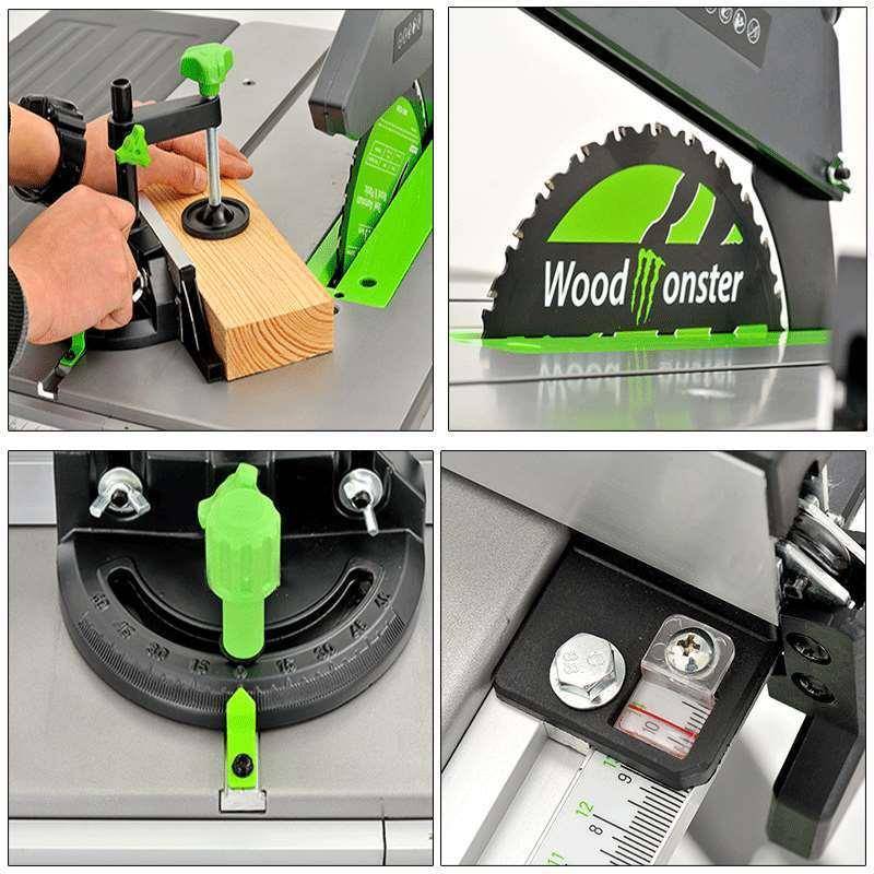 0寸木推台锯多功能电圆锯切割地机电动工1通用款具精密裁板工板无