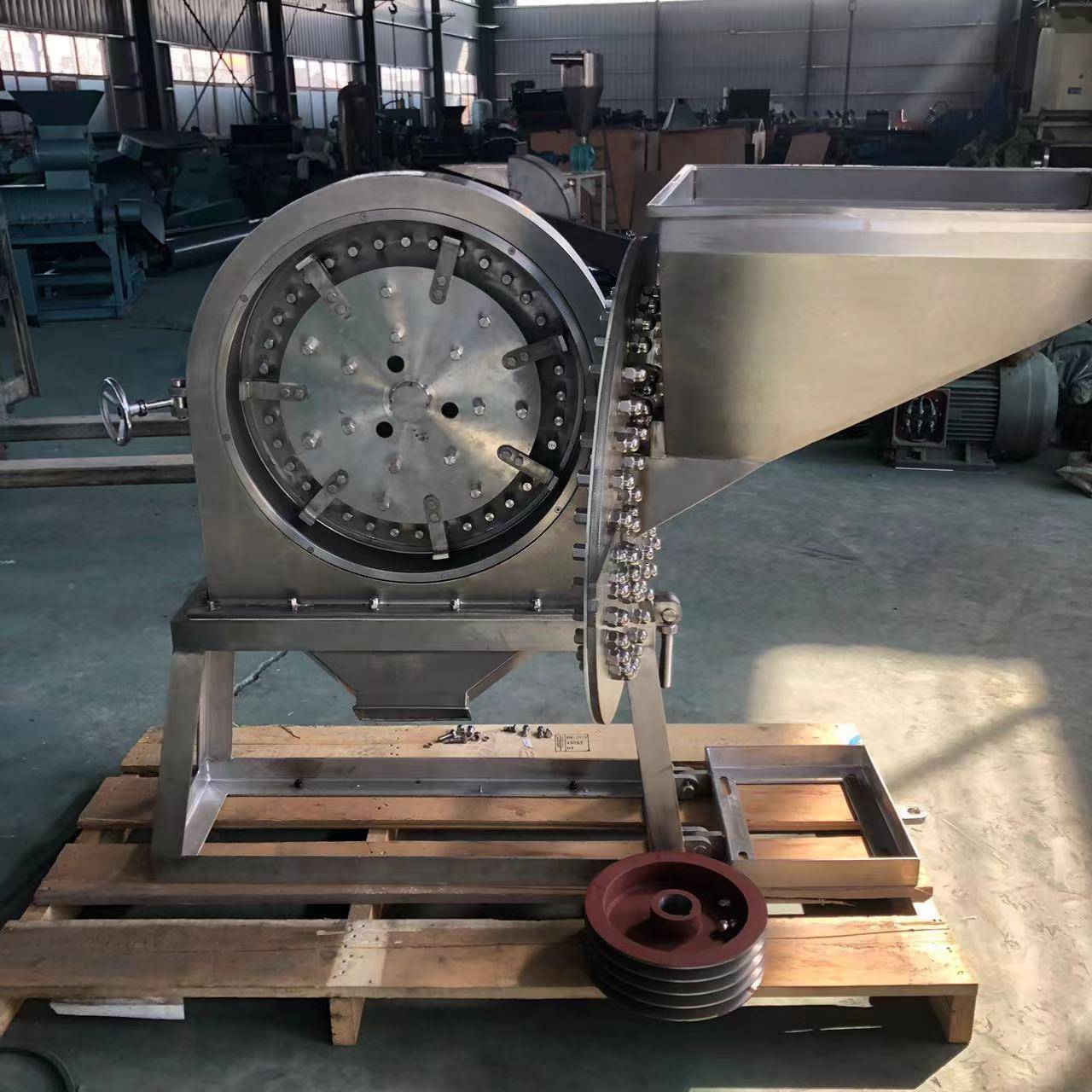 不锈钢齿盘粮豆食粉机碎大米糯米打粉磨面机大FT-320青稞磨粉机