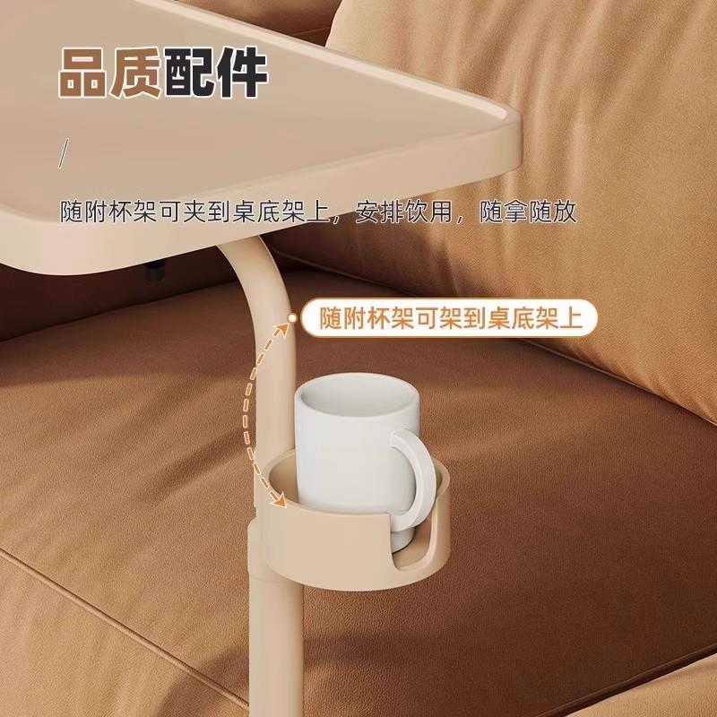 众之电亿脑桌床边桌移折叠动升降写字桌可宿舍卧室YTM带轮书桌客