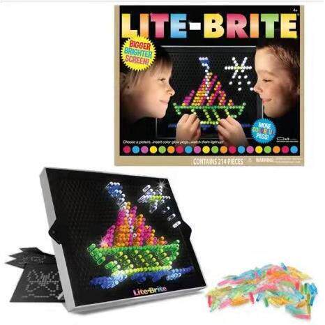Lite Brite Stranger Things magic light panel蘑菇钉拼图3D玩具