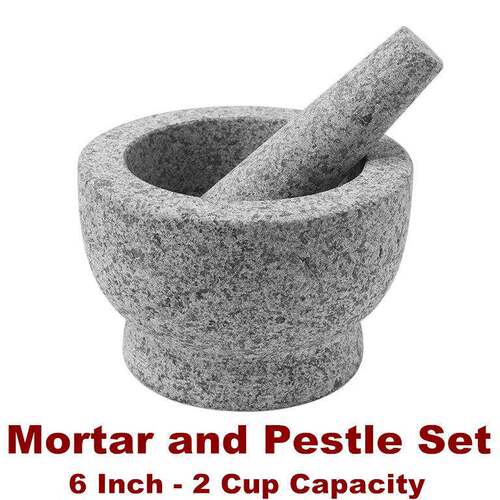 Mortar and Pestle Set Spice Grinder Bowls Salsa Taco Mix