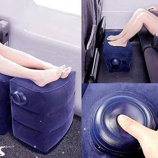 Inflatable Travel Pillow Foot Rest Kids Car Airplane Sleepin