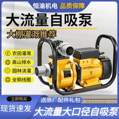 农用灌溉电动抽水机大流量自吸泵DSU220v大功率380v高扬程3寸水泵