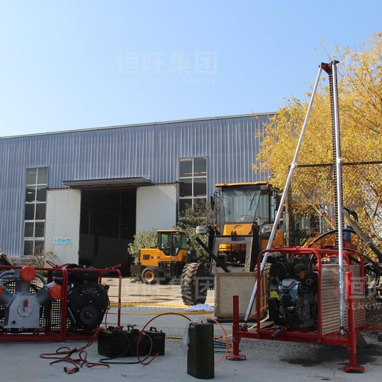 拆卸式山地钻机物探小型打石头的山地勘探钻机气动潜孔打孔机厂家