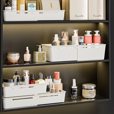 抽屉内分格收纳盒梳妆台深柜隔板宿舍可伸缩收纳化妆品分格整理