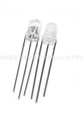 特F5阳m5mm红蓝m雾状红蓝共阴双色发光直插le锡d灯珠5m红蓝共脚ml