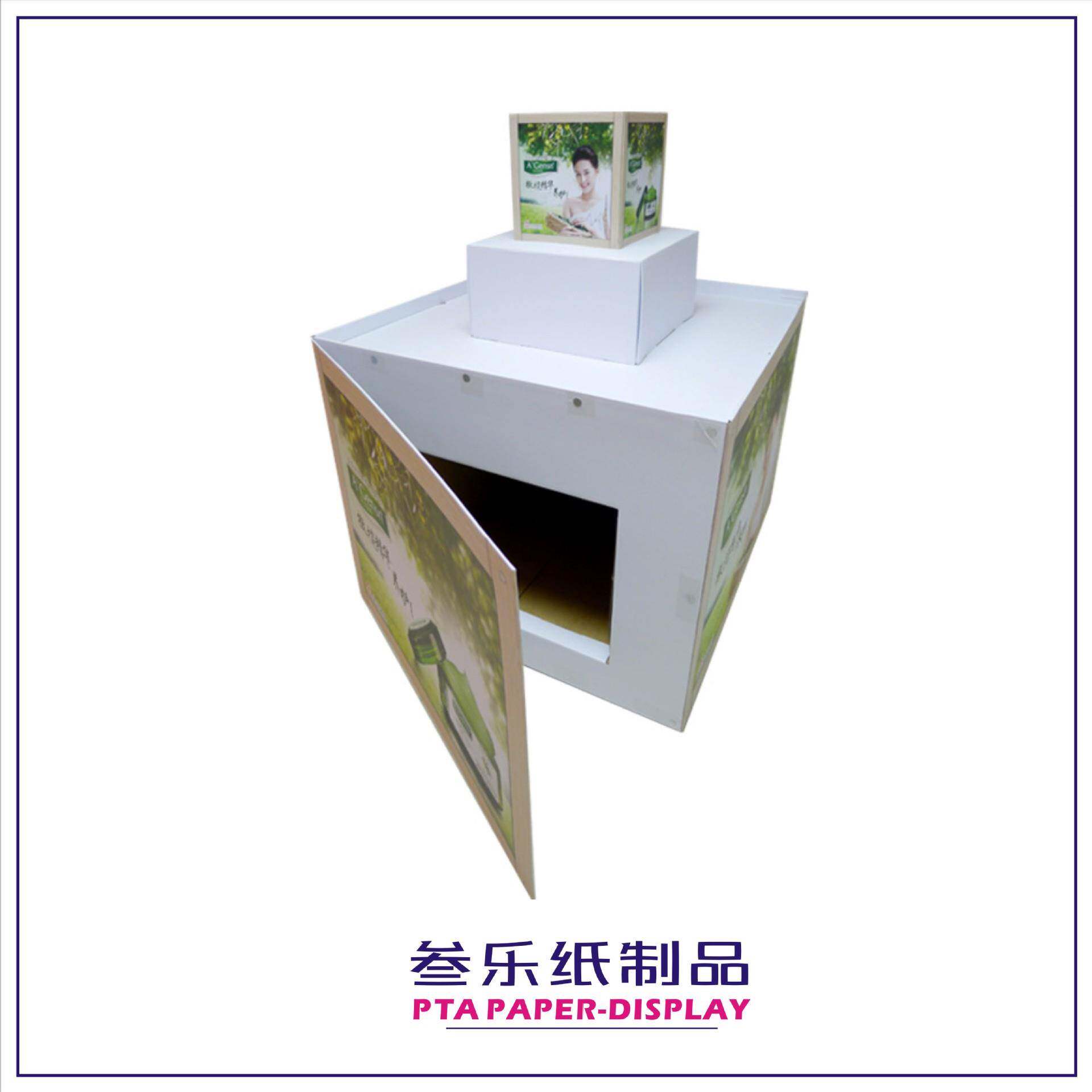 卡商超SL-1-F11促销陈列纸货架展架包装盒弗板亚克雪力超市货架展
