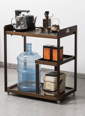 茶车移动楠竹小茶台家用约茶一水多柜功能体烧水壶ONU套装简现代