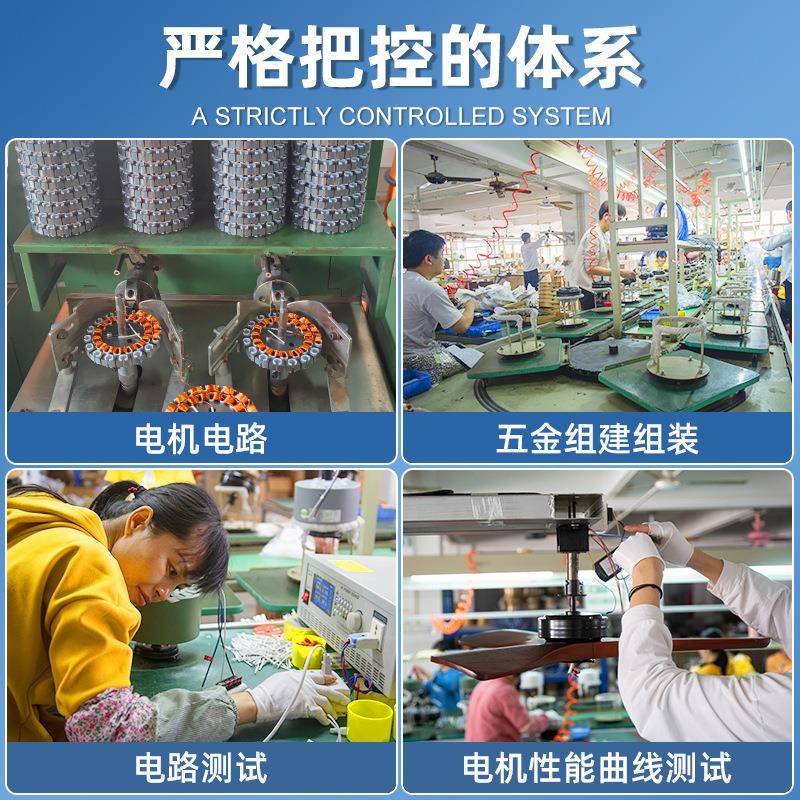 餐厅风扇灯跨境新款吊扇灯家用客厅大气吊扇餐厅吊顶电风扇吊灯H