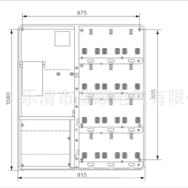 自产自表式销塑料透明能电表箱单相12户插卡户外CXGPC智防窃带主