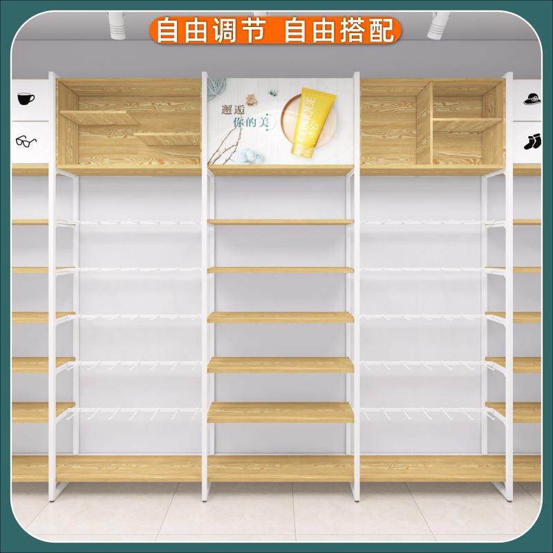 品货架店展示SZA架精品货柜饰层板货组合架单面靠墙高柜带柜源头