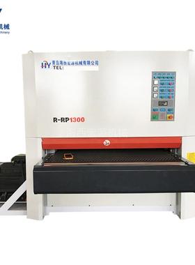 砂木工全自动大型砂光机厂上浮面式异形底漆砂光机HKY水双磨家光