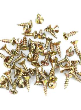 攻深沉十字自螺丝木CGK黄色快攻丝板螺丝强度彩镀纤维高钉沉头自