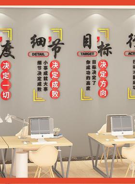 △公司队业班MWK建设文化墙面装饰组办公企室楼梯团员工激励志标