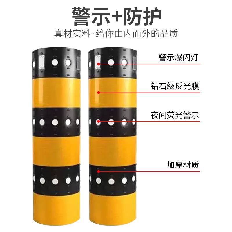 防撞贴PDI太阳能示爆闪灯圆防柱撞贴电线杆反光膜反形光贴防外破