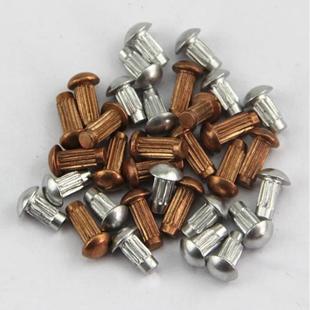 B827铜标AVF牌G铆钉广告紫铭牌铆牌钉滚花铆钉