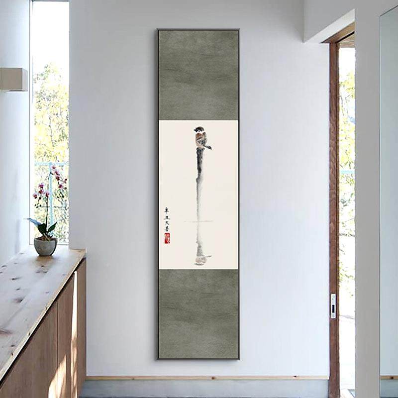 TGX鸟入户玄关装饰画竖版荷新中式走过廊道壁画花茶室挂画花翠鸟,鲜花速递/花卉仿真/绿植园艺,其它园艺用品,淘宝优惠券,粉丝福利购,淘宝优惠卷