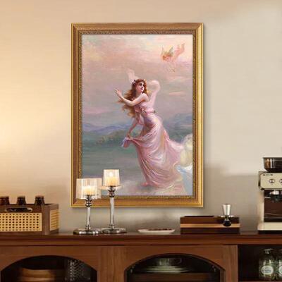 爱德华比森古典人物油画世界画使装饰画欧式客厅天名玄卧KYD关室