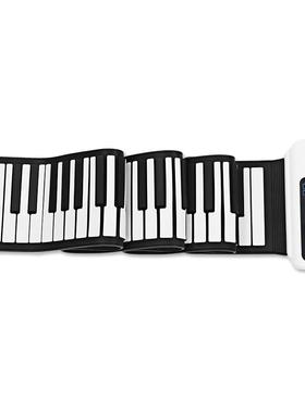 88键盘手卷W693钢琴子儿童人初者入门智学能电琴玩成具可弹奏乐器