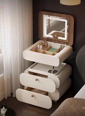 盖实木BPK梳妆台现卧室代可移动翻一体升降小床户型迷你化妆桌头