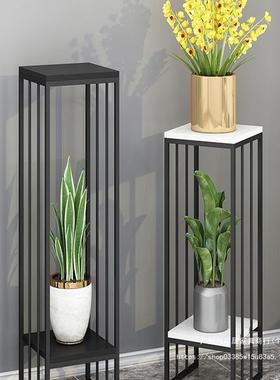 花架铁摆艺客厅阳台置物架架落地式室内饰装件托支架花盆放YKD置