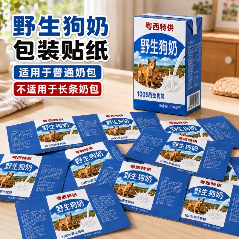 粤西特供野生狗奶贴纸可以喝的