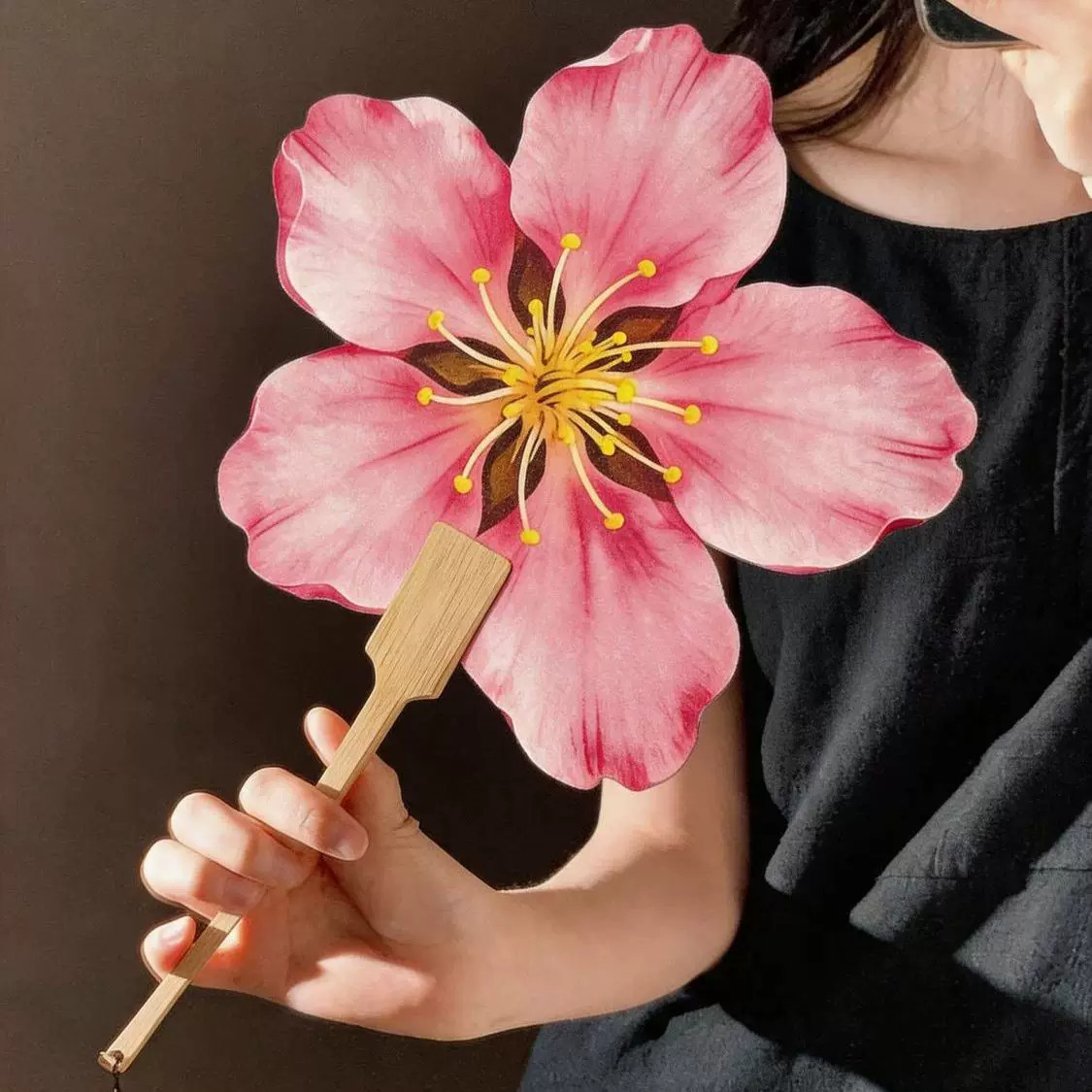 樱花扇子小蒲扇夏天女随身携带