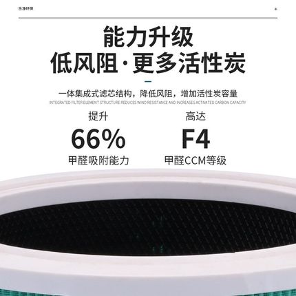 适配小米空气净化器2/2S/3/Pro 家用过滤O网复合活性炭除甲醛滤芯