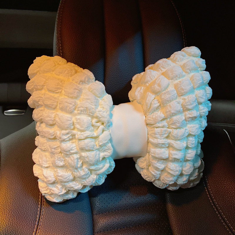 汽车头枕护颈枕靠枕车载座椅腰靠车内装饰用品车用泡芙蝴蝶结枕头,汽车用品/电子/清洗/改装,头枕,淘宝优惠券,粉丝福利购,淘宝优惠卷