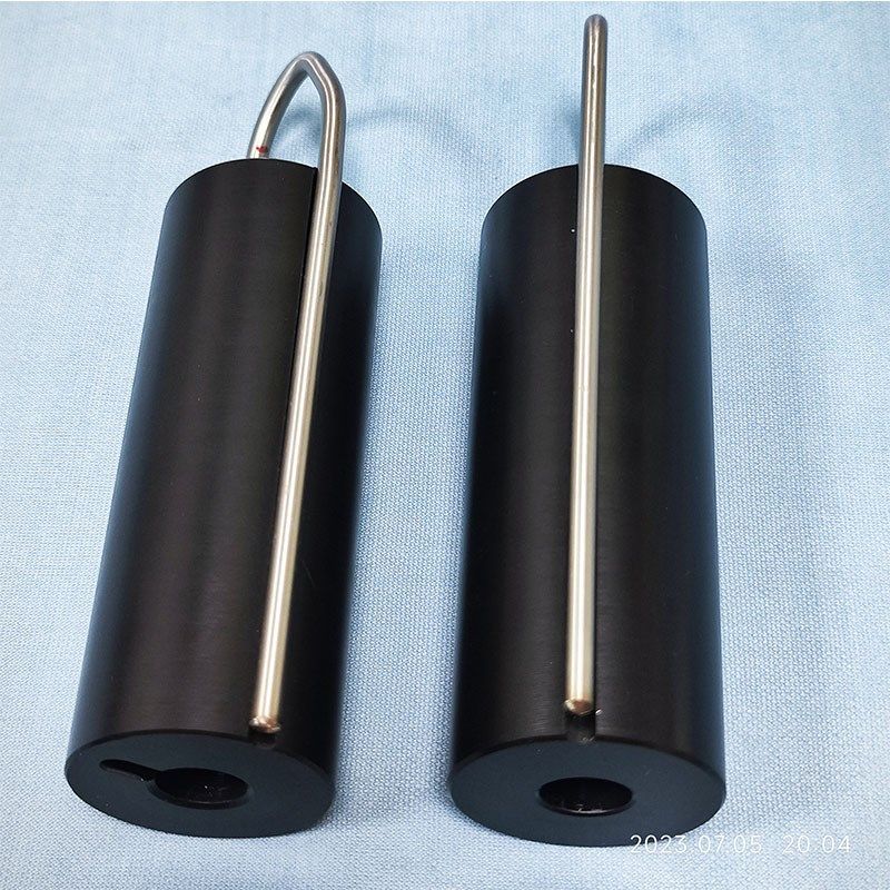 贴标机铝合金零配件收料辊五金件滚筒黑色POM夹纸棒来图可开专票