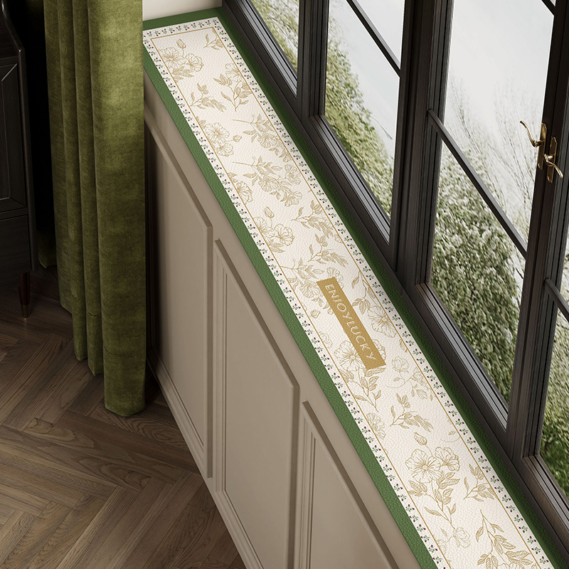 窗台垫子窄边防水防晒飘窗垫阳台垫子皮革极窄窗沿垫改造神器