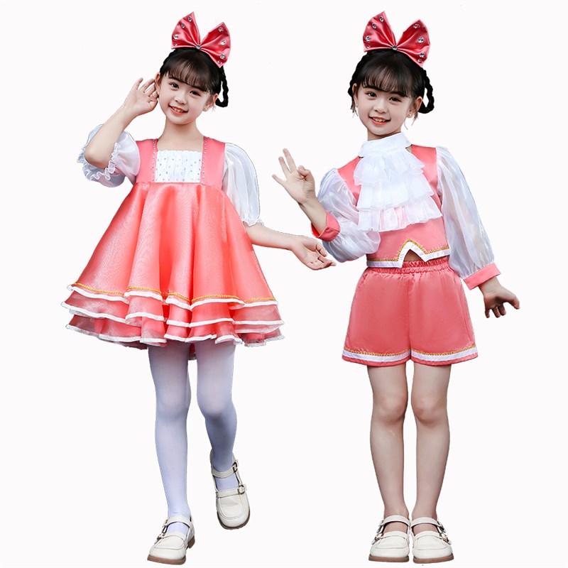 六一儿童演出服蓬蓬纱裙可爱再见幼儿园舞蹈公主裙男女合唱表演服