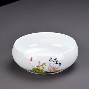 水仙花盆陶瓷铜钱草水培塔竹一叶莲碗莲金钱草盆缸无孔大小号