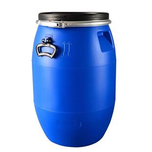 加厚法兰桶200L铁箍桶化工桶圆桶酵素桶泔水桶食品级密封发酵酿酒