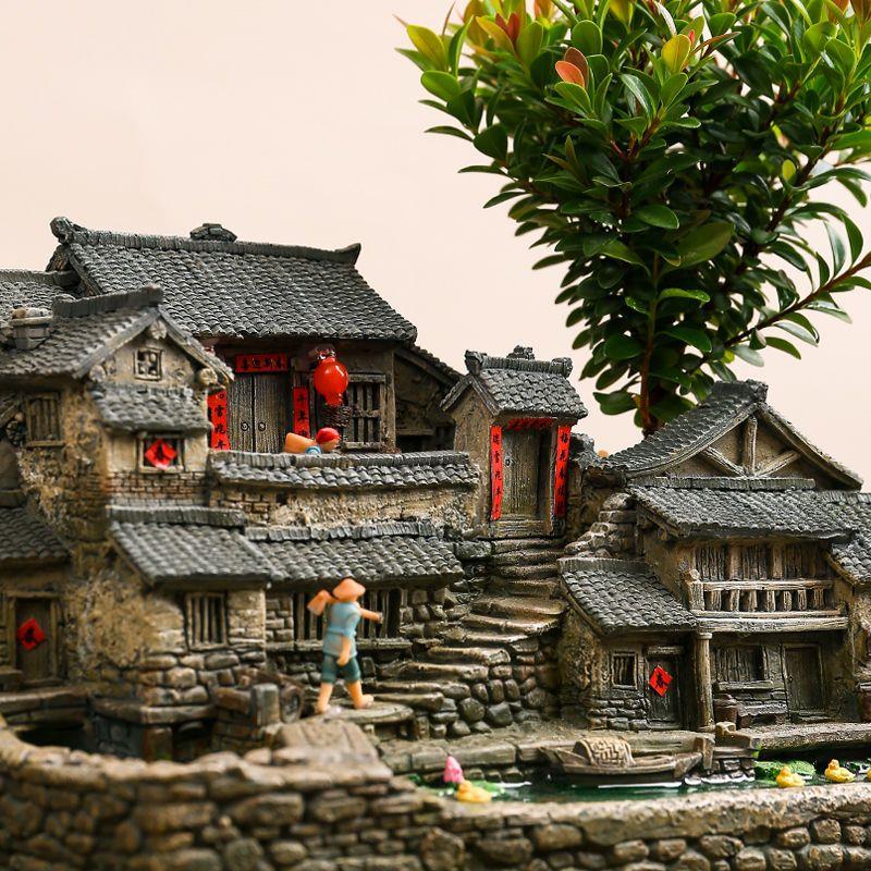 农家小院微景观仿真鱼池