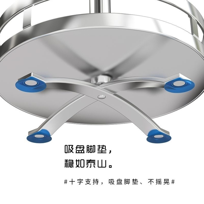 304不锈钢旋转调料置物架厨房多功能家用台面油盐酱醋调料品转盘