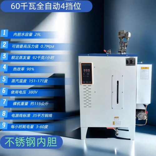 全自动电加热蒸汽发生器服装熨烫煮豆浆蒸酒一体机蒸馒头菌种养护