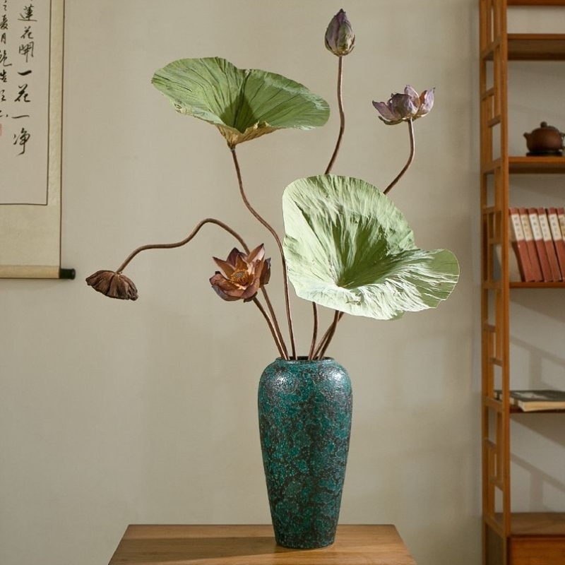 客厅陶瓷摆件花器复古创意家居干花花瓶景德镇日式装饰品陶艺插花