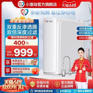 品质进品小激动600G净水器家用纯水机双RO反渗透自来水过滤器直饮