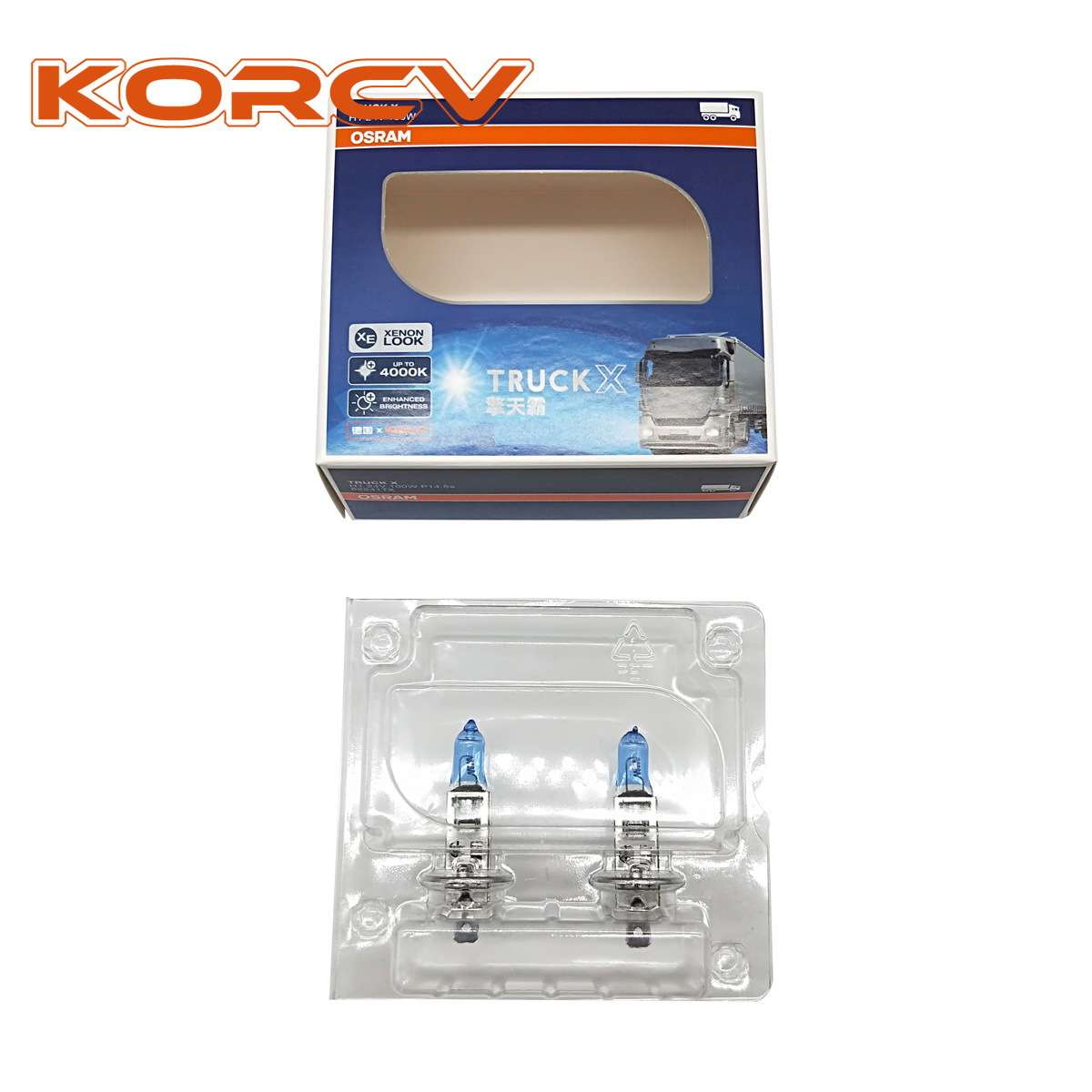 VOE 992516-0 OSRAM Bulb 大灯灯泡 H1 100W 4000K 2个/盒