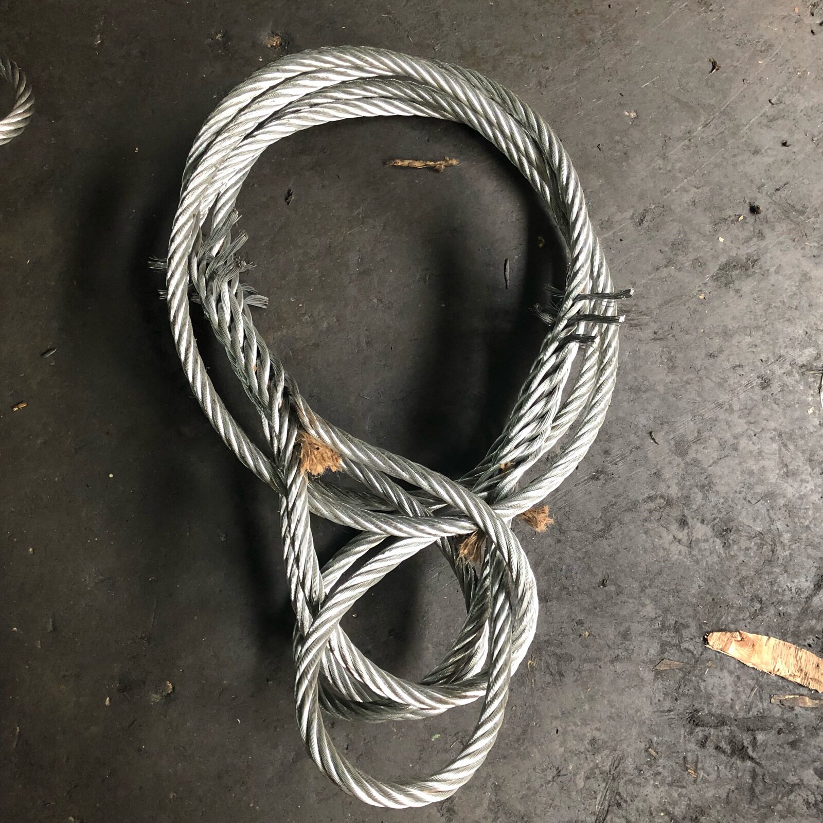 镀锌钢丝绳吊索具钢丝绳索扣钢丝绳吊索镀锌 16*6米塔吊专用吊绳