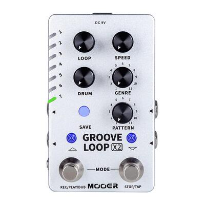 MOOER魔耳GrooveloopX2电吉他单块效果器鼓机乐句循环自动对齐