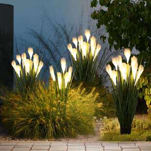 led仿真蒲公英灯芦苇灯装饰灯户外防水花园阳台发光摆件草坪灯