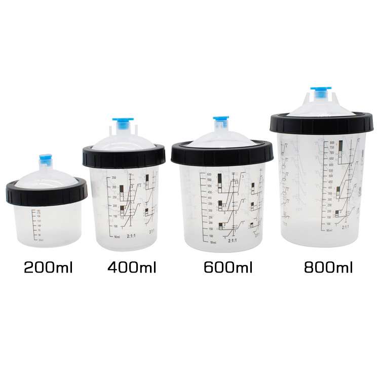 400/600/800ml免洗一次性塑料油漆喷壶Paint Cup Liners And Lids