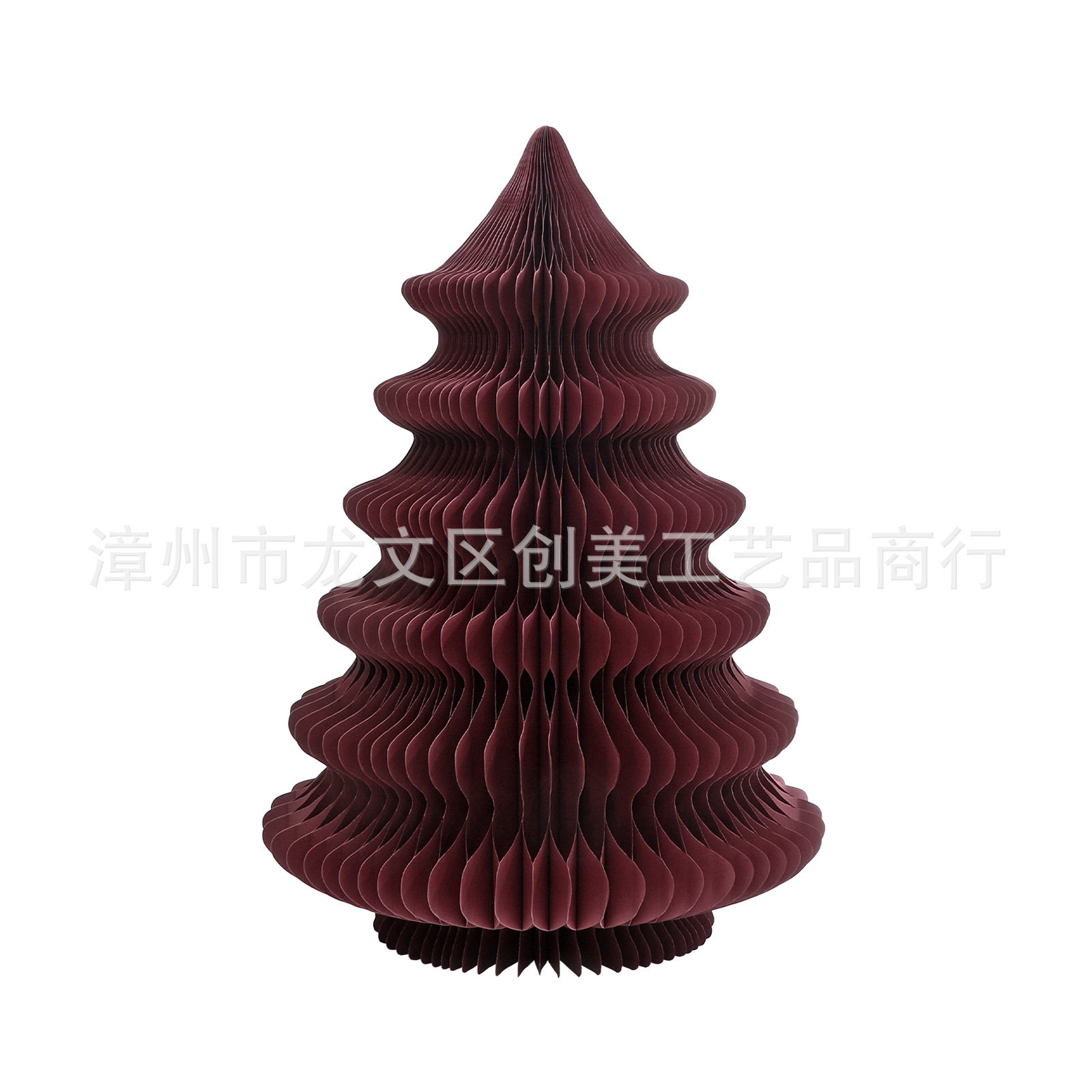 跨境折纸圣诞树商场新年装饰桌面客厅摆件家居饰品橱窗道具摆件