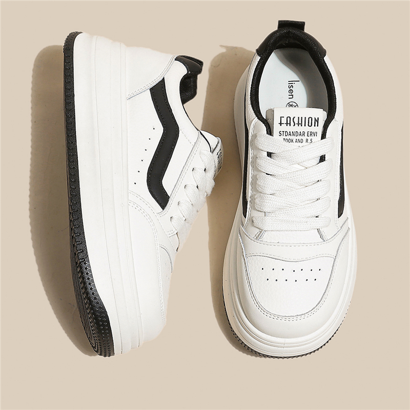 【甄选推荐】小白板鞋女厚底新款