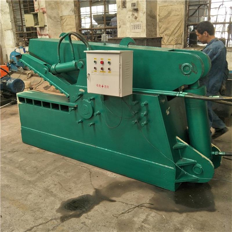 鳄车鱼金属剪切机 废料汽壳钢丝绳剪断200吨机 金式属废料槽式剪