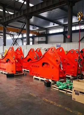 矿山凿碎岩破碎锤0挖0机86017炮锤140液2压破锤