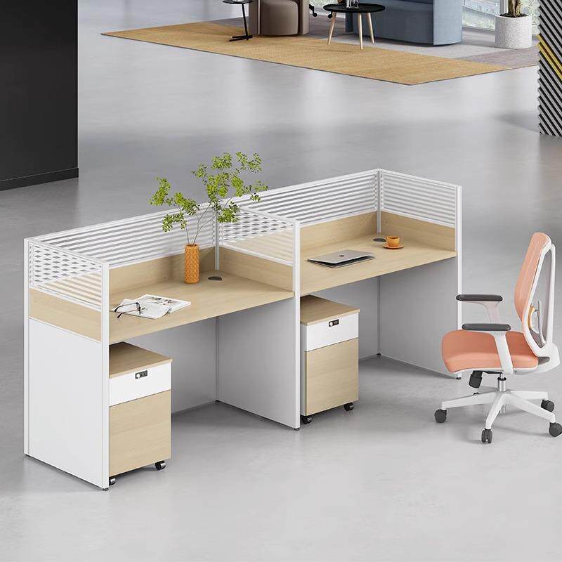 办公风桌桌椅组合4人位员工位简约现卡代财务LKR-820形屏工位卡座