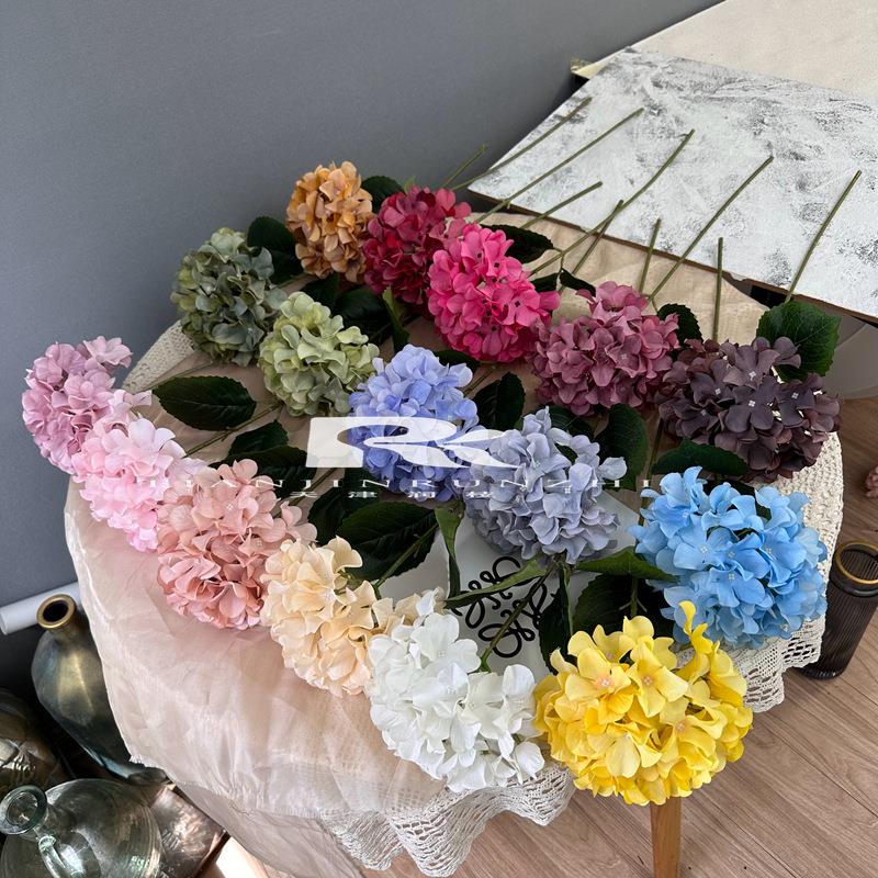 婚庆仿真花糖绣球果单支绣球大假花婚礼OCA路引插花背景装堂饰绣